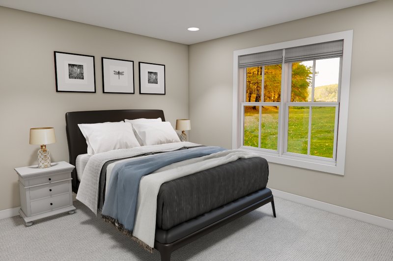 Architectural House Design - Interior - Bedroom 4 for Bungalow House Plan #51-1364 - 4 bed, 3.5 bath