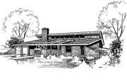 Contemporary Style House Plan - 3 Beds 2.5 Baths 2294 Sq/Ft Plan #60-963 