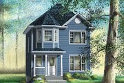 Victorian Style House Plan - 3 Beds 1.5 Baths 1268 Sq/Ft Plan #25-4048 