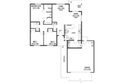 Ranch Style House Plan - 3 Beds 2 Baths 1326 Sq/Ft Plan #60-470 