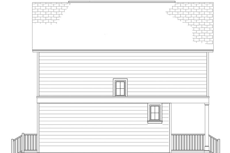 Dream House Plan - Exterior - Other Elevation 2 for Colonial House Plan #1058-91 - 3 bed, 2.5 bath