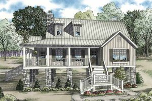 Mediterranean Exterior - Front Elevation Plan #17-3299