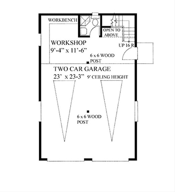 House Plan Design - Craftsman Floor Plan - Main Floor Plan #118-124