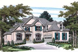 Mediterranean Exterior - Front Elevation Plan #927-183