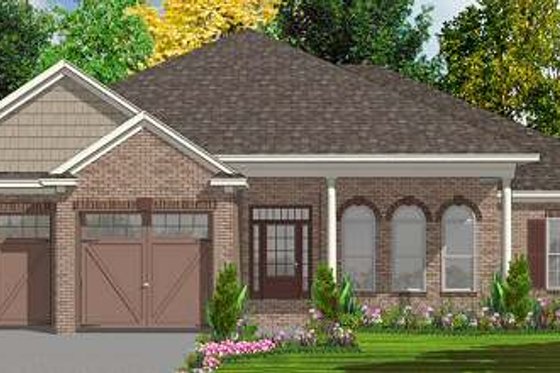 Exterior - Front Elevation for Traditional House Plan #63-156 - 4 bed, 2 bath