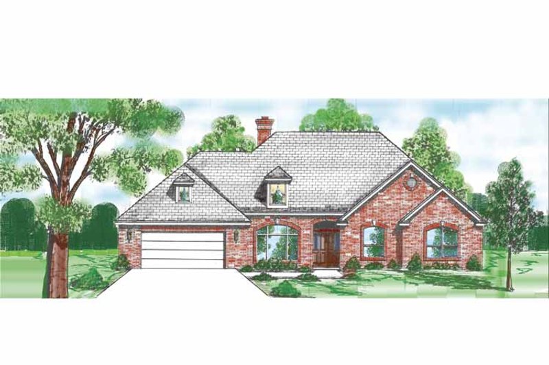 Home Plan - Exterior - Front Elevation 3 for Country House Plan #52-264 - 2 bed, 2.5 bath