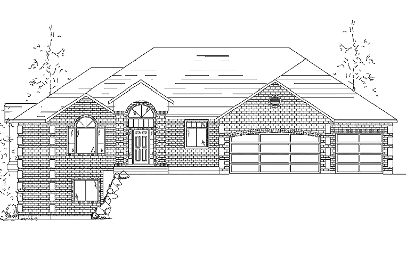 Home Plan - Exterior - Front Elevation 3 for Traditional House Plan #945-18 - 3 bed, 2 bath