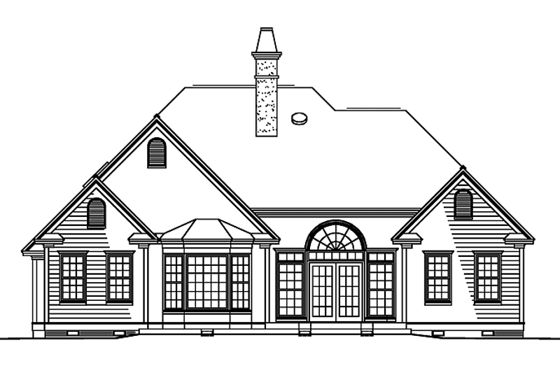 Dream House Plan - Exterior - Rear Elevation for Traditional House Plan #929-489 - 3 bed, 2 bath