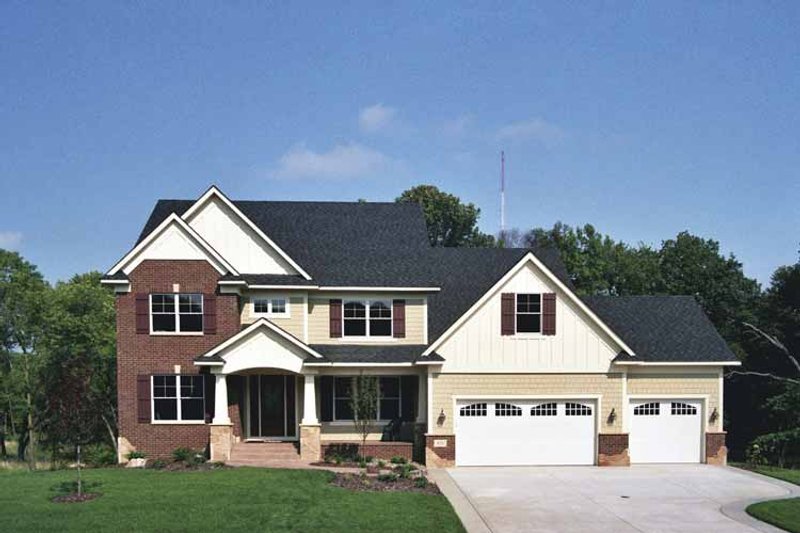 Architectural House Design - Colonial Exterior - Front Elevation Plan #51-677