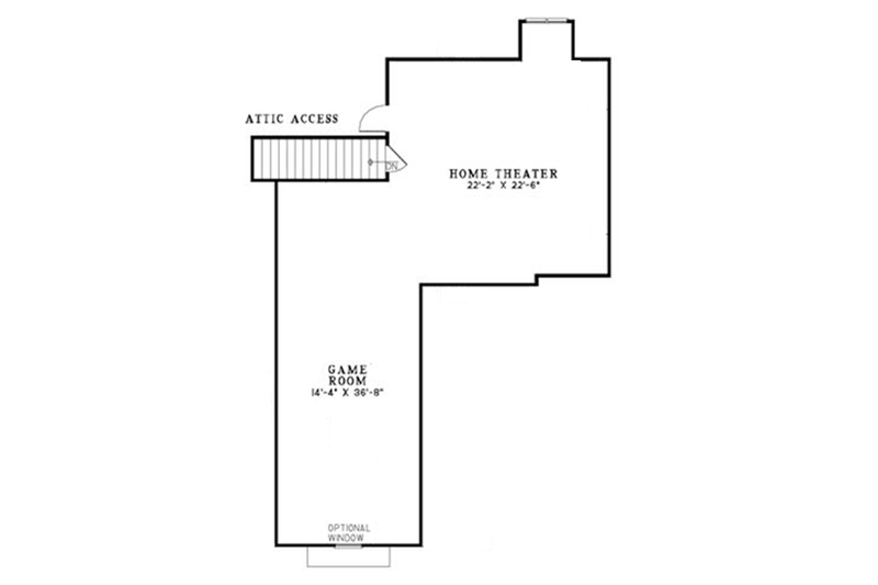 Home Plan - Floor Plan - Other Floor for Craftsman House Plan #17-2771 - 4 bed, 3 bath