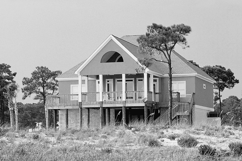 Dream House Plan - Exterior - Rear Elevation for Country House Plan #37-244 - 4 bed, 2 bath