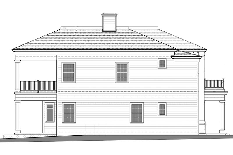 Dream House Plan - Exterior - Other Elevation 1 for Classical House Plan #1058-83 - 4 bed, 4.5 bath