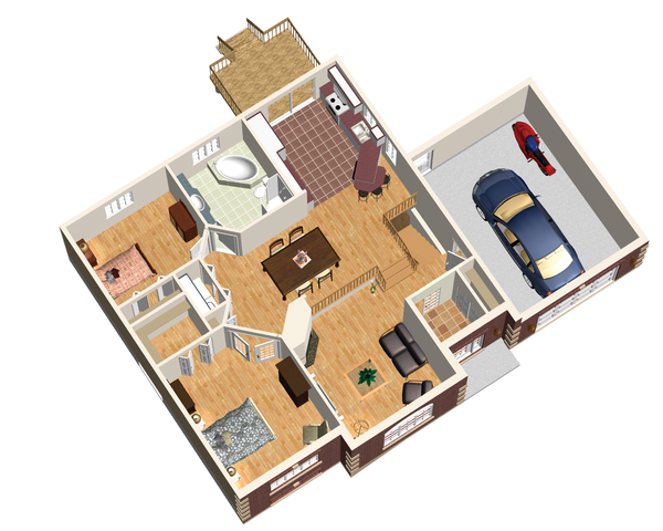 European Floor Plan - Main Floor Plan #25-4445