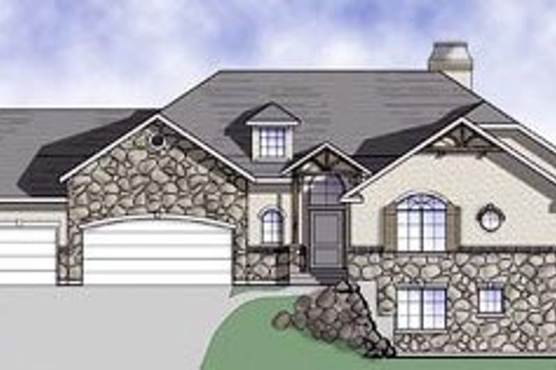 Architectural House Design - Craftsman Exterior - Front Elevation Plan #5-143
