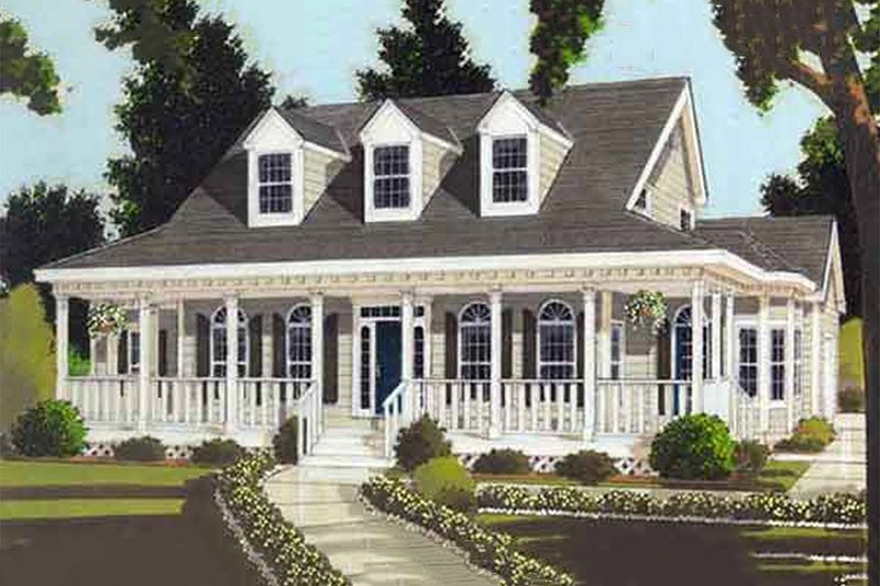 Dream House Plan - Southern Exterior - Front Elevation Plan #3-133