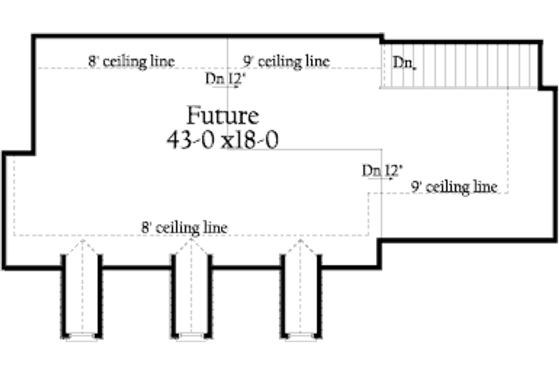 House Blueprint - Floor Plan - Other Floor for Colonial House Plan #406-9616 - 3 bed, 3.5 bath