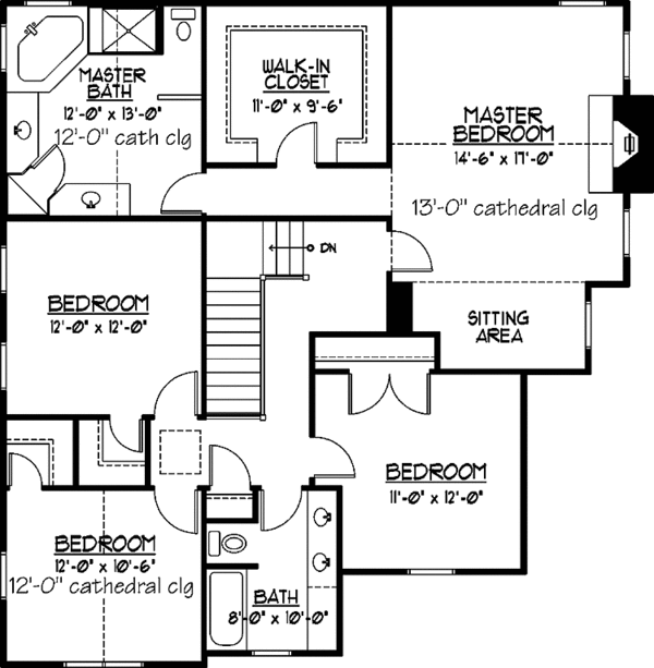 Home Plan - Country Floor Plan - Upper Floor Plan #978-14