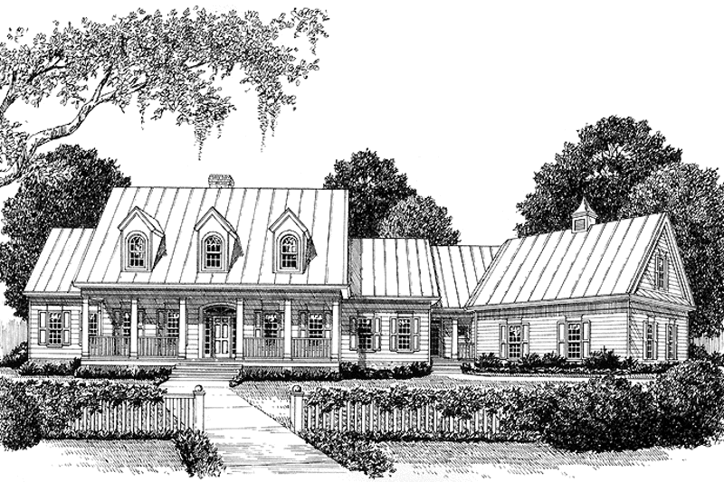 Dream House Plan - Exterior - Front Elevation 3 for Classical House Plan #453-332 - 4 bed, 4.5 bath