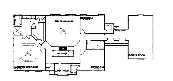 House Plan Design - Colonial Floor Plan - Upper Floor Plan #30-260