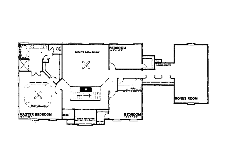 Dream House Plan - Floor Plan - Upper Floor for Colonial House Plan #30-260 - 4 bed, 4.5 bath