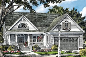 Ranch Exterior - Front Elevation Plan #929-991