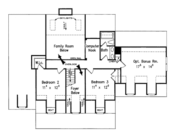 House Plan Design - Country Floor Plan - Upper Floor Plan #927-251