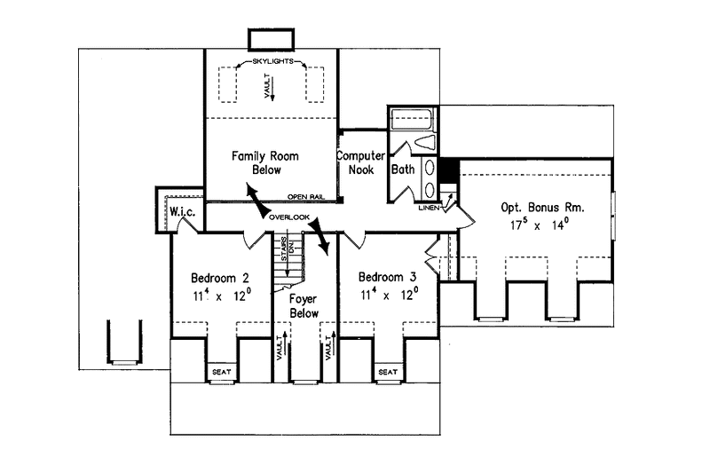 Home Plan - Floor Plan - Upper Floor for Country House Plan #927-251 - 3 bed, 2.5 bath