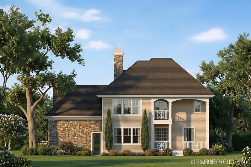 Home Plan - Exterior - Rear Elevation for Country House Plan #930-202 - 3 bed, 2.5 bath