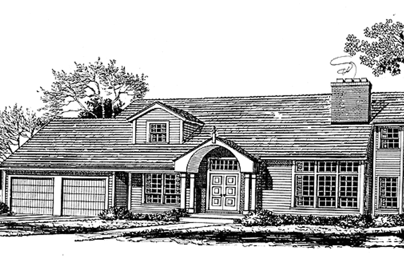 Dream House Plan - Traditional Exterior - Front Elevation Plan #315-125