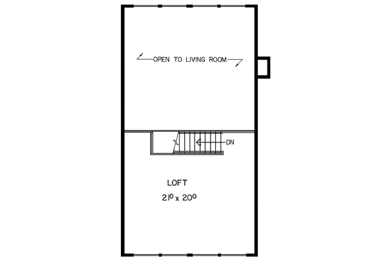Floor Plan - Upper Floor for Contemporary House Plan #60-843 - 3 bed, 3 bath