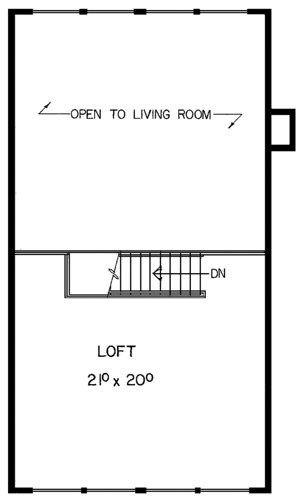 Dream House Plan - Contemporary Floor Plan - Upper Floor Plan #60-843