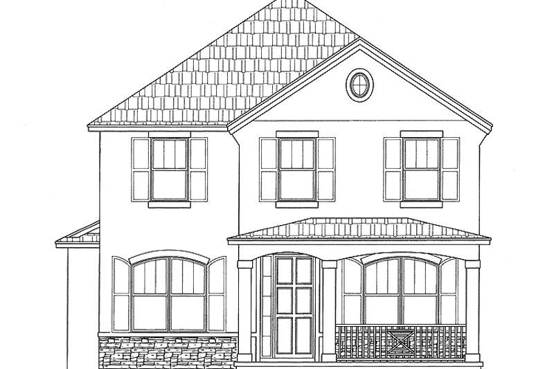 Dream House Plan - Colonial Exterior - Front Elevation Plan #999-162