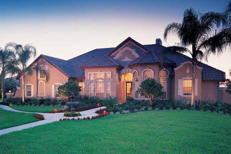 Dream House Plan - Exterior - Front Elevation 3 for Mediterranean House Plan #1039-5 - 4 bed, 4 bath
