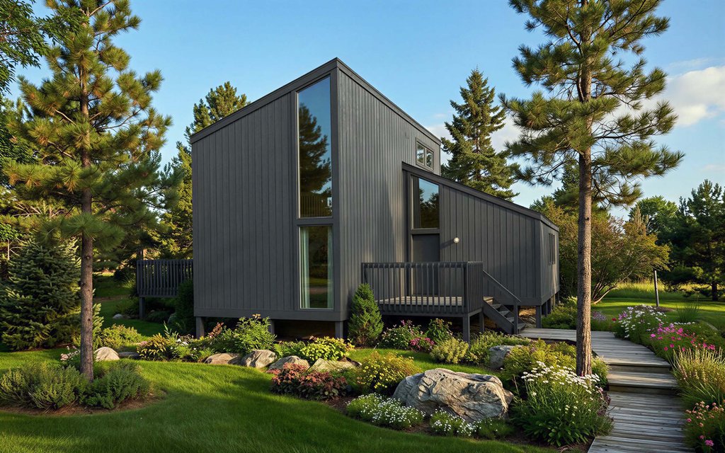 Exterior - Front Elevation 2 for Contemporary House Plan #312-543 - 2 bed, 2 bath