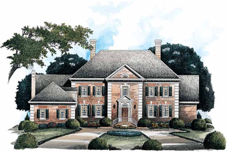 Home Plan - Colonial Exterior - Front Elevation Plan #429-136
