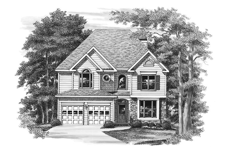 Home Plan - Exterior - Front Elevation 3 for Colonial House Plan #927-708 - 3 bed, 3 bath