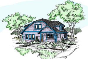 Traditional Exterior - Front Elevation Plan #60-570
