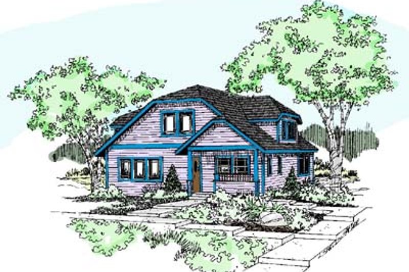 Home Plan - Traditional Exterior - Front Elevation Plan #60-570