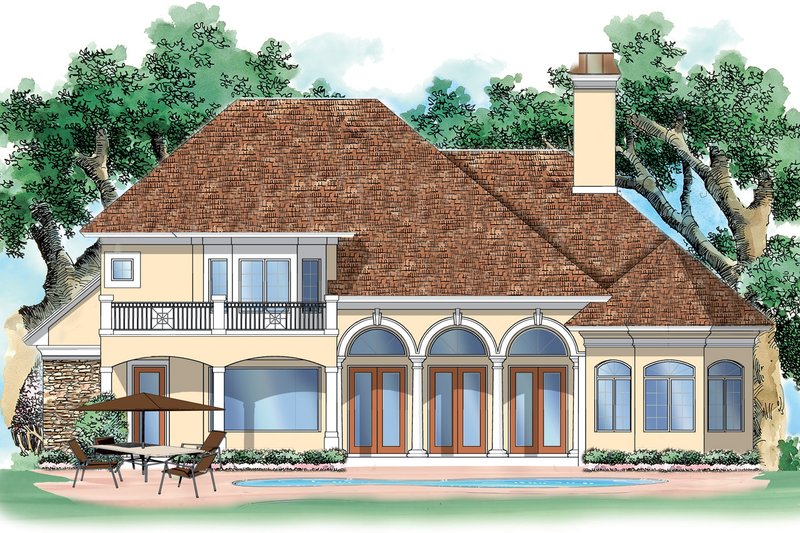 Home Plan - Exterior - Rear Elevation for Traditional House Plan #930-90 - 3 bed, 3 bath