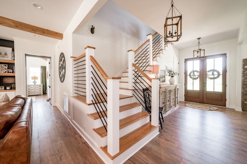 Architectural House Design - Interior - Entry for Farmhouse House Plan #1116-1 - 4 bed, 4 bath