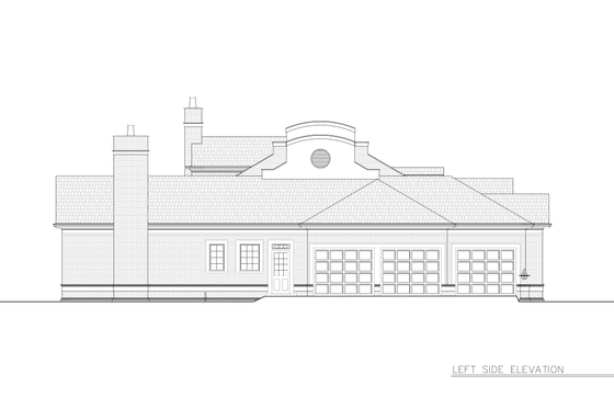 Exterior - Other Elevation for European House Plan #119-106 - 3 bed, 4.5 bath