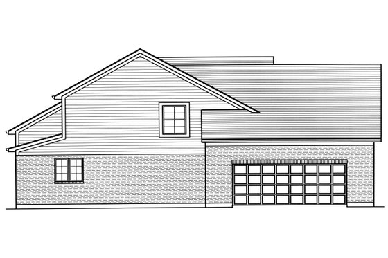 Exterior - Other Elevation 2 for Traditional House Plan #46-913 - 3 bed, 2.5 bath