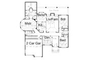 Tudor Style House Plan - 3 Beds 2 Baths 2311 Sq/Ft Plan #119-332 