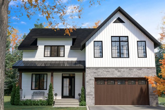 Exterior - Front Elevation 4 for Farmhouse House Plan #23-2725 - 4 bed, 2.5 bath