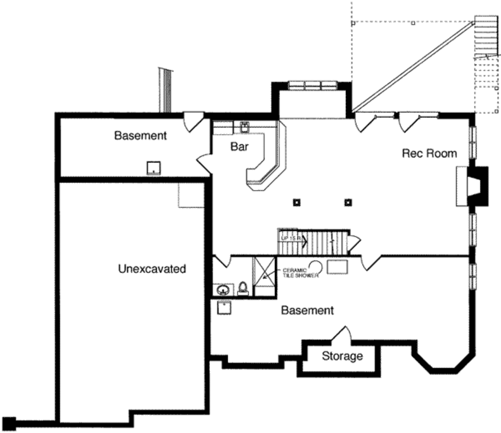 European Style House Plan - 4 Beds 3.5 Baths 3610 Sq/Ft Plan #46-371 ...