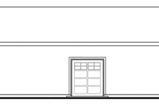 Exterior - Rear Elevation for Craftsman House Plan #124-898, 0 bath