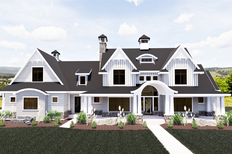 Architectural House Design - Craftsman Exterior - Front Elevation Plan #920-111