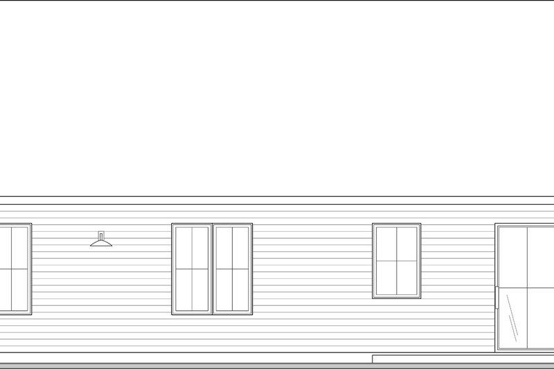 House Design - Exterior - Rear Elevation for Bungalow House Plan #23-2818 - 4 bed, 2 bath