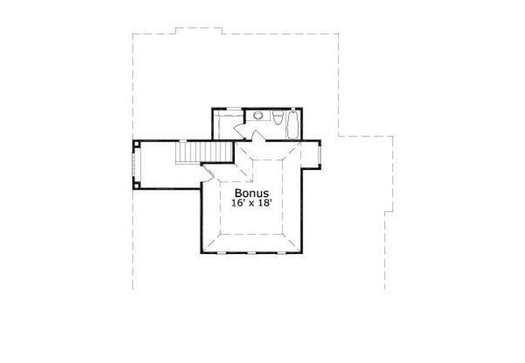 Floor Plan - Other Floor for European House Plan #411-863 - 3 bed, 3.5 bath