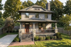 Home Plan - Exterior - Front Elevation for Craftsman House Plan #79-301 - 3 bed, 2.5 bath